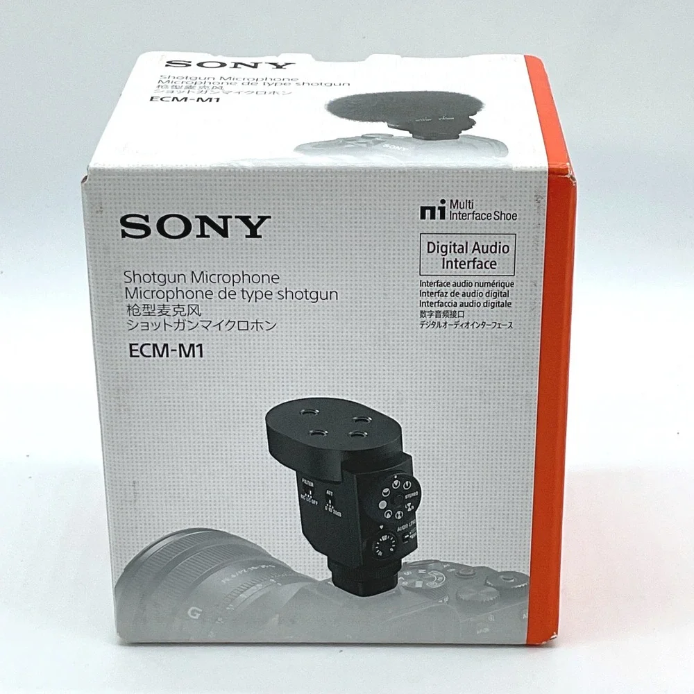 Sony ECM-M1 Shotgun Microphone Digital Multi Interface Shoe Mic Black NEW
